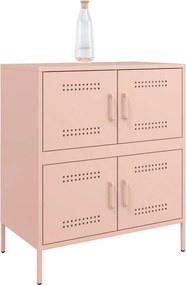 vidaXL Ντουλάπι Ροζ 68x39x79 εκ. από Ατσάλι