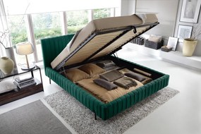 Επενδυμένο κρεβάτι Prallo-Prasino-140 x 200