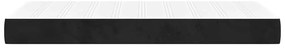 vidaXL Στρώμα με Pocket Springs Μαύρο 100x220x20 εκ. Βελούδινο