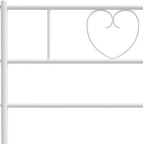 vidaXL Ανταλλακτικό κεφαλάρι Λευκό 200 εκ. Μεταλλικό