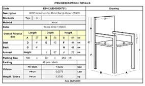 BRIO ΠΟΛΥΘΡΟΝΑ-PRO ΣΤΟΙΒΑΖΟΜΕΝΗ, ΜΕΤΑΛΛΟ ΒΑΦΗ SANDY GREEN 5635C