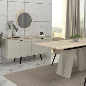 ΜΠΟΥΦΕΣ SEVILLA MEGAPAP ΧΡΩΜΑ SANDSTONE - TRAVERTINE 150X44,6X72,2ΕΚ.