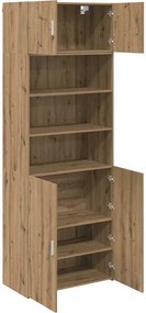 vidaXL Ντουλάπι αποθήκευσης Επιτοίχιο Artisan Oak 80 x 42,5 x 225 εκ