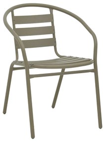 Chair Tade metal in champagne color 54x62x74cm 54x62x74 εκ.