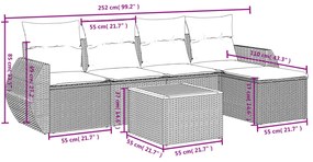 ΣΑΛΟΝΙ ΚΗΠΟΥ 6 ΤΕΜΑΧΙΩΝ ΑΠΟ ΓΚΡΙ ΣΥΝΘΕΤΙΚΟ ΡΑΤΑΝ ΜΕ ΜΑΞΙΛΑΡΙΑ 3224982