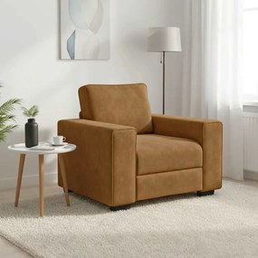 vidaXL Πολυθρόνα Καφέ Βελούδινη 100x77x82 εκ.