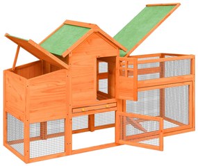 vidaXL Κοτέτσι Καφέ 186,5 x 58,5 x 113 εκ. από Μασίφ Ξύλο Πεύκου