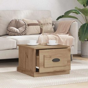 vidaXL Τραπεζάκι σαλονιού with Drawer artisan δρυς 50 x 50 x 35 cm