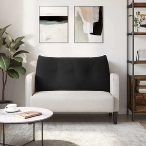vidaXL Μαξιλάρι Πλάτης Μαύρο 100 x 24 x 50 εκ Βελούδο