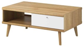 Τραπεζάκι Riviera II 40109-PR Natural-White 107Χ46Χ67 cm