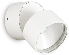 Απλίκα-Σποτ Φωτιστικό Τοίχου LED 7W Λευκό 3000K Φ9cm Omega 285474 Ideal Lux 285474