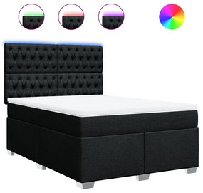 ΚΡΕΒΑΤΙ BOXSPRING ΜΕ ΣΤΡΩΜΑ ΜΑΥΡΟ 160X200 ΕΚ. ΥΦΑΣΜΑΤΙΝΟ 3292848