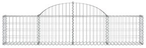 vidaXL Συρματοκιβώτια Τοξωτά 13 τεμ. 200x30x40/60 εκ. Γαλβαν. Ατσάλι