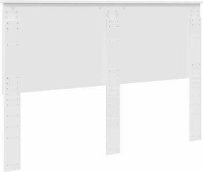vidaXL Κεφαλάρι με κεφαλάρι Λευκό 150 cm Επεξεργασμένο ξύλο