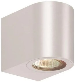 Σποτ Φωτιστικό Τοίχου DOWN Πλαστικό IP54 GU10 8X7X9.5εκ Eurolamp-145-82060-Λευκό 145-82060