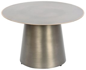 Βοηθητικό Τραπέζι DKD Home Decor Χρυσό Σκούρο γκρίζο Μέταλλο 60 x 60 x 37 cm