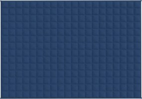 vidaXL Κουβέρτα Βαρύτητας Μπλε 138 x 200 εκ. 6 κ. Υφασμάτινη