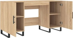 vidaXL Γραφείο Sonoma Δρυς 140 x 50 x 75 εκ. από Επεξεργασμένο Ξύλο