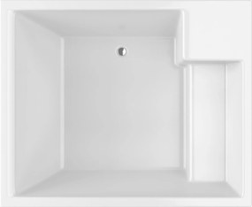 Acrilan Tango White Gloss - Μπανιέρα Υδρομασάζ 190x160 εκ - Maxxcoat, Αερομασάζ