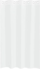 vidaXL Κουρτίνα βυσσινί 2 pcs Λευκό 175 x 140 εκ. Πολυεστέρας