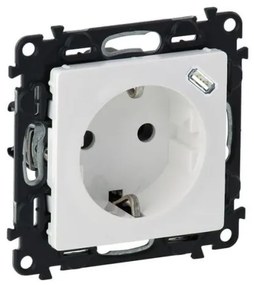 Πρίζα Σούκο με USB Τύπου C Λευκό Valena Life 753135 Legrand-753135-Λευκό 753135