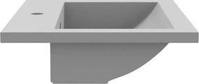 vidaXL Νιπτήρας Γκρι 600 x 450 x 120 χιλ. Γρανιτένιος
