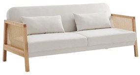 AMMOS ΚΑΝΑΠΕΣ ΚΡΕΒΑΤΙ 3ΘΕΣΙΟΣ OFF WHITE 196x82x81