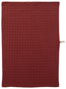 Ποτηρόπανο Πικέ (45x68) Nef-Nef Homeware Wafflow Μπορντώ