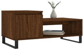 vidaXL Τραπεζάκι Σαλονιού Καφέ Δρυς 100x50x45 εκ. Επεξεργασμ. Ξύλο