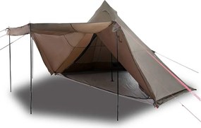 vidaXL Σκηνή Οικογενειακή Tipi 8 Ατόμων Αδιάβροχη Καφέ