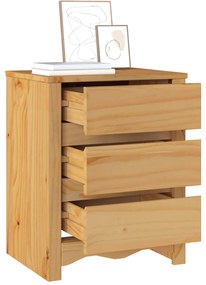 vidaXL Κομοδίνο "DRAMMEN" 45x35x56 εκ. Μασίφ ξύλο πεύκου