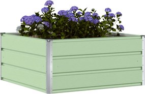 VidaXL Γλάστρα Παστέλ Πράσινο 100 x 100 x 45 cm Ατσάλι