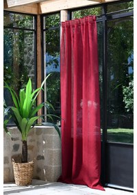 Κουρτίνα (140x260) Με Τιράντες &amp; Τρέσα S-F Derby Rouge R6B381010VL
