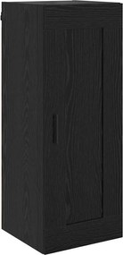 vidaXL Highboard Μαύρη Οξυά 34,5 x 34 x 180 εκ. Επεξεργασμένο ξύλο
