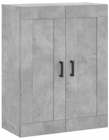 vidaXL Ντουλάπι Γκρι Σκυροδέματος 69,5x34x180 εκ. Επεξεργασμένο Ξύλο