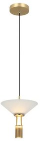 Κρεμαστό Φωτιστικό Οροφής 21cm LED 10W IP20 3000K Zambelis-23199-Χρυσό 23199