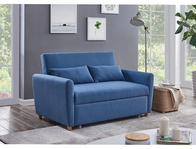 Καναπές Κρεβάτι MOTTO Μπλε Ύφασμα 140x86x86cm