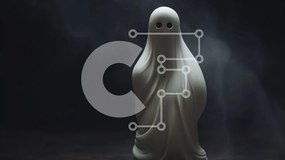 Intra Συλλεκτικό Ξύλινο Παζλ Plywood 4mm - Ghost Figurine Art Installation in the Dark Σε Ξύλινο Κουτί - Διαστάσεις Puzzle: 10x10 cm – 25 κομμάτια