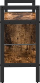 vidaXL Ράφι Βιβλίων Καπνιστό Δρύς 75 x 30 x 58,5 εκ.