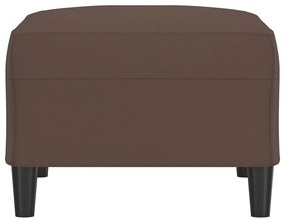 vidaXL Υποπόδιο Καφέ 70x55x41 εκ. από Συνθετικό Δέρμα