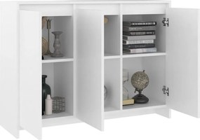 vidaXL Μπουφές Λευκός 102 x 33 x 75 εκ. από Επεξ. Ξύλο