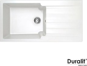Duralit KS105 - Νεροχύτης Κουζίνας Συνθετικός 100x50 - 300. White