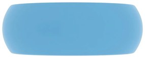 Νιπτήρας Πολυτελής Στρογγυλός Γαλάζιο Ματ 40 x 15 εκ. Κεραμικός - Μπλε