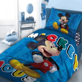 Παπλωματοθήκη Παιδική Mickey 860 (Σετ 2τμχ) Digital Print DimCol Μονό 160x240cm 100% Βαμβάκι