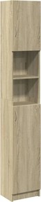 vidaXL Στήλη Μπάνιου Sonoma Δρυς 32 x 25,5 x 190εκ. Επεξεργασμένο Ξύλο