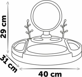 Σετ μακιγιάζ για παιδιά Smoby My beauty studio Λευκό