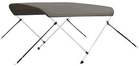 vidaXL Τέντα Σκάφους με 2 Αψίδες Γκρι 150x120x110 εκ.