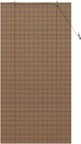 vidaXL Ρόλερ με κουρτίνες Καφέ 120 x 220 cm Μπαμπού