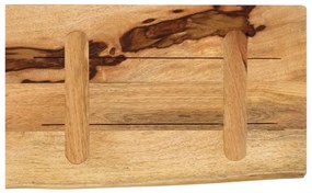 vidaXL Επιφάνεια Τραπεζιού 40x20x3,8 εκ. Live Edge Μασίφ Ξύλο Μάνγκο