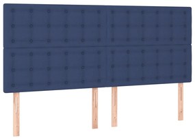 ΚΡΕΒΑΤΙ BOXSPRING ΜΕ ΣΤΡΩΜΑ ΜΠΛΕ 160X200 ΕΚ. ΥΦΑΣΜΑΤΙΝΟ 3131767